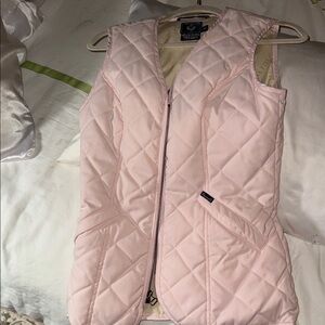 NWOT  FAMOUS BRAND FACONNOBLE PINK ZIP SKI VEST SZ 00 XS. 2 or 4